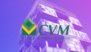 Prédio da CVM com o logo cvm estampado